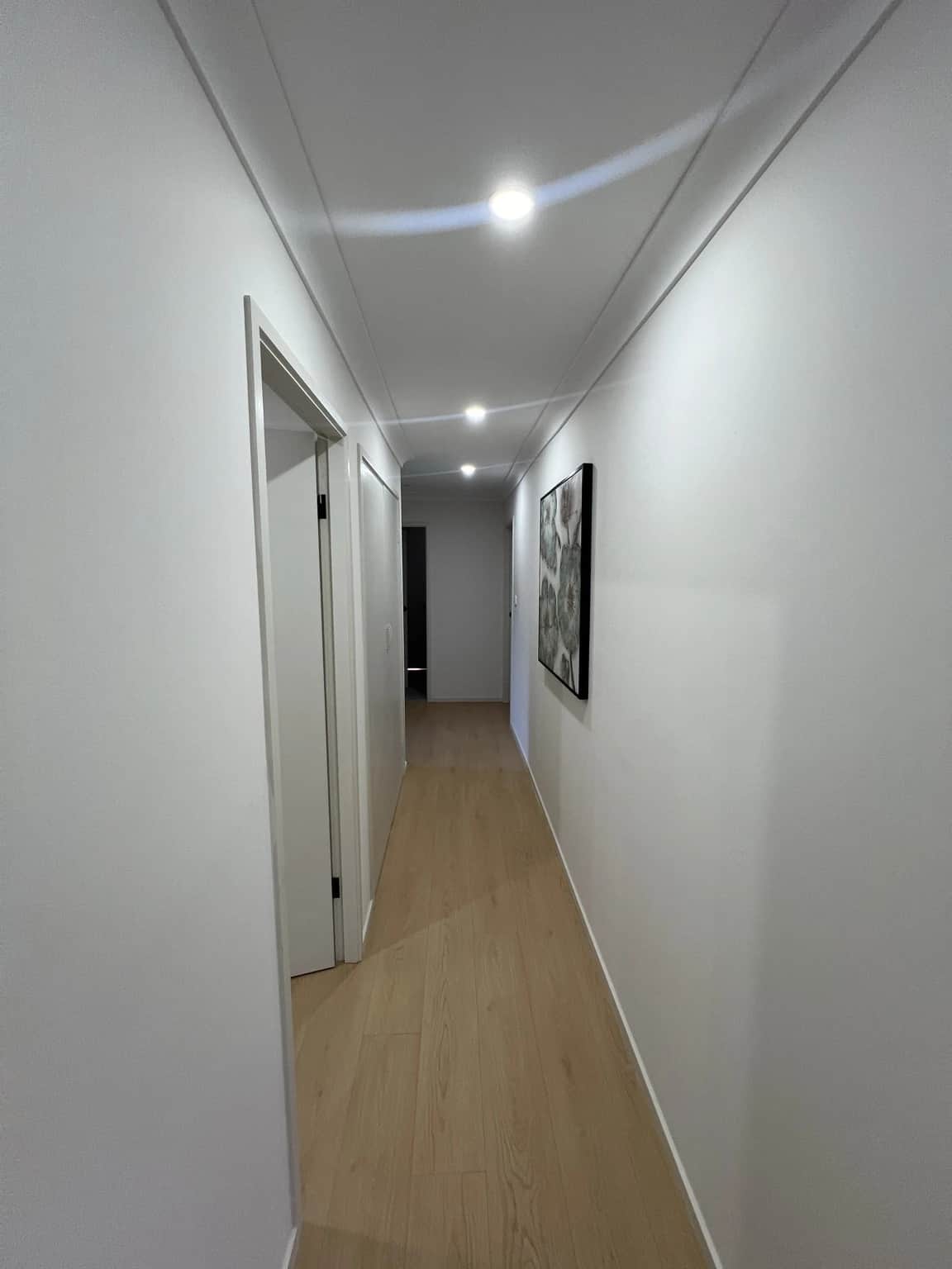 Hallway after complete interior painting in Baulkham Hills
