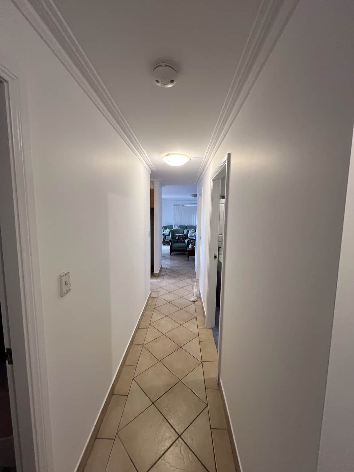 Hallway after complete interior repainting in a Merrylands home