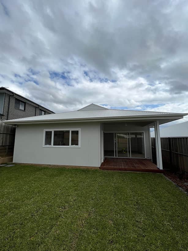 Freshly painted exterior walls in Box Hill NSW