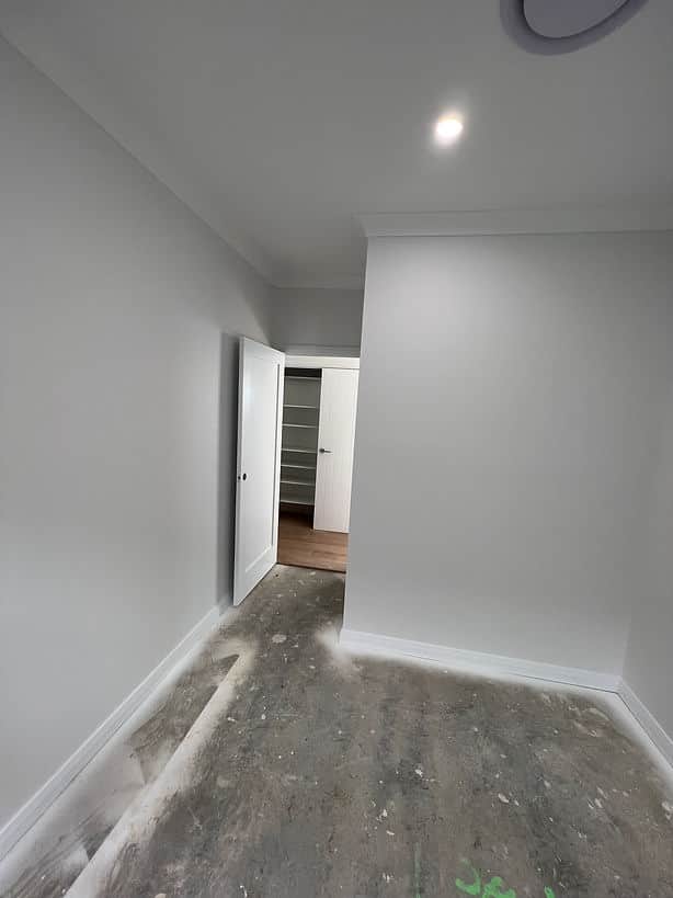 Freshly painted interior walls in Box Hill NSW
