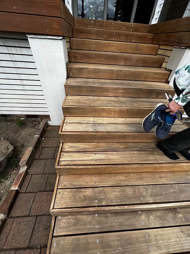 Cutek CD50 Timber Oil applied to deck in Hornsby