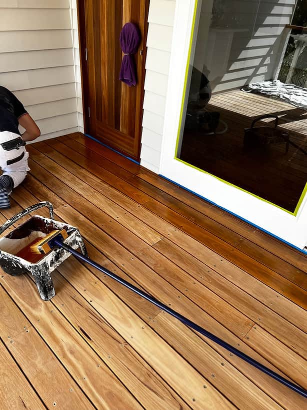 Professional timber deck restoration by Sky Painting & Decorating