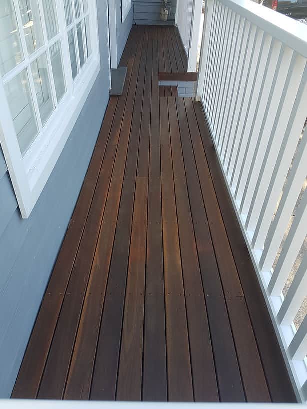 Cabot's Timber Oil applied to deck in Petersham