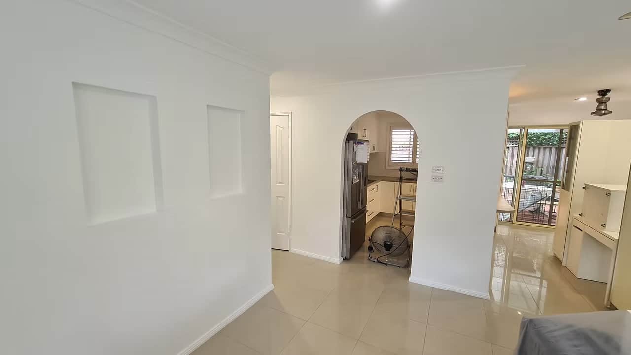 High-quality interior repaint using Dulux paint