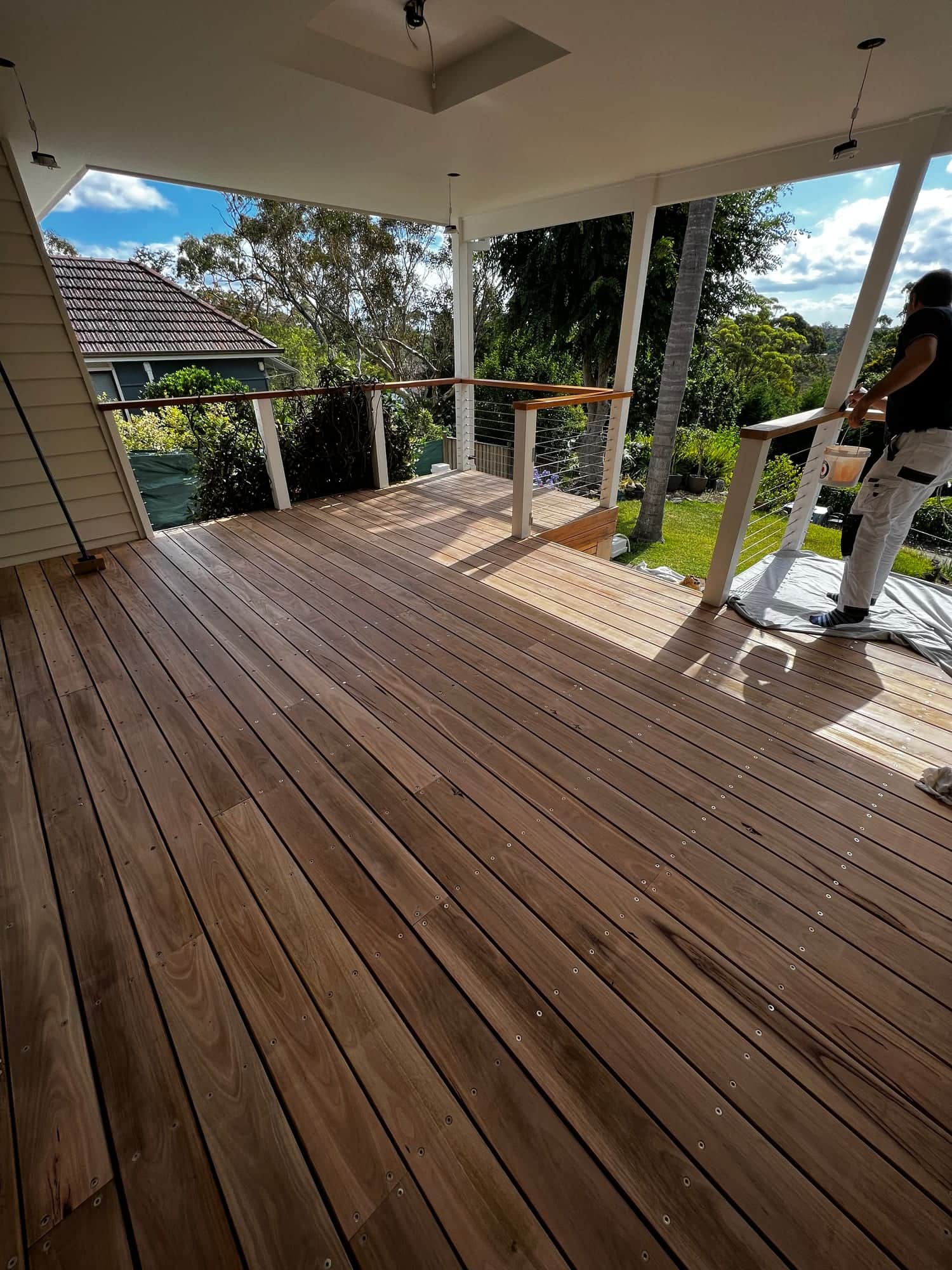 Restored timber deck in Hornsby, Sydney